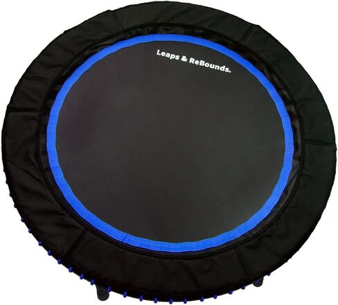 Leaps and ReBounds Mini Trampoline for Adults And Kids - Rebounder with Online Workout Videos - For Outdoor Games, Fitness, and Recreational Activities - Safe, Quiet, Durable Cardio Exercise Equipment in Saudi Arabia