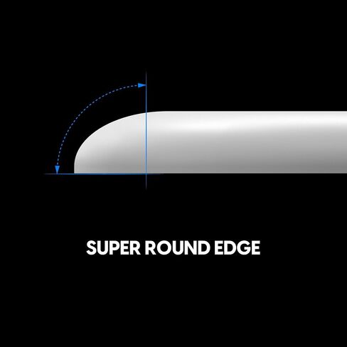 زلاجات ماوس زجاجية Superglide - انزلاق فائق النعومة، حافة مستديرة مصقولة، أقدام ماوس ألعاب سريعة للغاية مع نعل متين لـ 6 مم + 9 مم 12 قطعة (النوع S، أبيض) in Kuwait