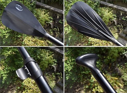 Tough 3 Piece Compact Paddle for Inflatable SUP Light 33oz with NO TWIST - Oval Shaft by airSUP in Saudi Arabia