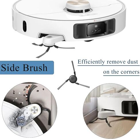 Accessories for Dreame L10s Pro Ultra Heat/ X30 Ultra, Replacement Parts for Dreame L10s Ultra Gen 2 with 1 Main Brush, 4 Dust Bags, 6 Mop Pads, 4 HEPA Filter, 4 Side Brushes in Saudi Arabia