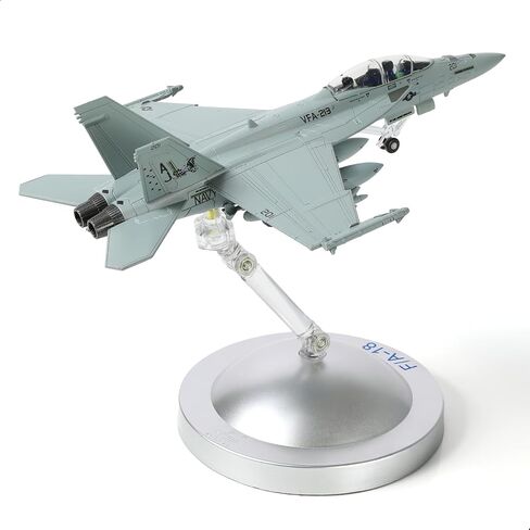 1/100 F/A-18 Super Hornet Diecast Metal Fighter Jet Model Kits Pre-Build Replica 1943-2018 Jolly Roger Livery Military for Display Collection or Gift in Kuwait
