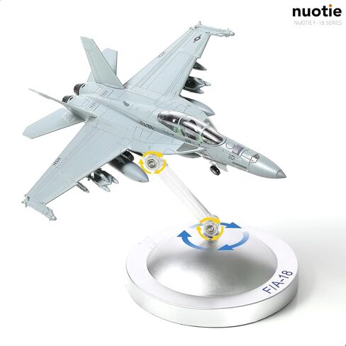 1/100 F/A-18 Super Hornet Diecast Metal Fighter Jet Model Kits Pre-Build Replica 1943-2018 Jolly Roger Livery Military for Display Collection or Gift in Kuwait