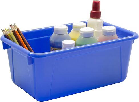 Storex Small Cubby Bins – Plastic Storage Containers for Classroom, 12.2 x 7.8 x 5.1 inches, Candy Violet, 5-Pack (62478A05C) in Kuwait