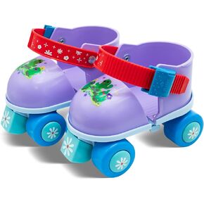 Kids Roller Skate for Girls Boys, Adjustable Inline Toddler Rollerskates, Children Beginner Roller Skates Quad-Style