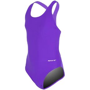 Sporti Solid Wide Strap One Piece Swimsuit Youth (22-28)