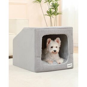 Dog Bed for Large Dogs,Warm Indoor Dog House with Cushion, Washable Pet Sofa Puppy Condos for Small Medium Large Dogs Sized, Covered Cat Bed, Winter Outside Enclosed House Pet Products (XL)