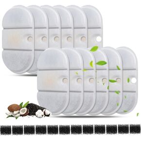 مرشحات استبدال نافورة ماء Cat متوافق مع Petlibro PLWF002-71oz/2.1L Capsule Pet Fountain ، مرشح استبدال موزع الكلاب مع الإسفنج in Kuwait