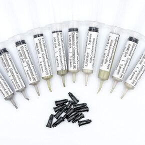 TechDiamondTools Kit of 10 Diamond Polishing Compound Polishing Paste USA Made from 200,000 to 400 Grit for Marble Glass Metal Rock Jewelry Resin Silver Gemstone with High Concentration Diamond Powder