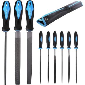 13PCs Metal File Set, Metal Files for Steel, 12 Needle Files and 1 Steel Brush with Case.