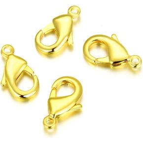 20pcs Adabele Tarnish Resistant Trigger Lobster Claw Clasp 20mm Large Connectors Silver Plated Brass for Jewelry Craft Making BF12-1
