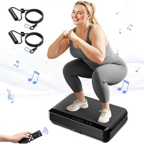 Vibration Plate Exercise Machine,Bluetooth Power Vibrate Fitness Platform,9 Modes Home Vibration Plate for Lymphatic Drainage,Whole Body Workout Vibrating Equipment for Weight Loss