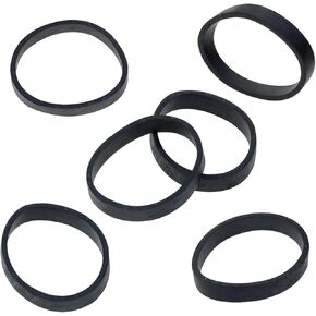 ONLYKXY Black Flat Natural Rubber Band Silicone Soft Elastic Band Supplies Large Thick Rubber Ring Reusable Power Cable Ties Straps Coil Ring for Home Office Depository Packing Storage,100pcs (50mm)