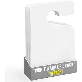 MESS Large Thick Parking Pass Hangtags - Parking Permit Hang Tag - Car Parking Tags for Parking Lot - Hanging Parking Permit - Permanent or Temporary Car Tags for Rear View Mirror 3x5" (100)