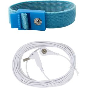 Grounding Wrist Strap, Grounding Wristband Wrist Straps Grounding Wires Grounding Bracelet with 15 Feet Grounding Cord Fits Most Earthing Grounding Products for Sleep Energy Healthy (2)