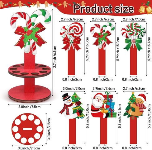 Blosssound 6 Pieces Money Holders Wooden Cash Holder with 10 Holes Candy Money Dispenser Cash Tree Table Decor for Holiday Party Favors Supplies(Easter) in Kuwait