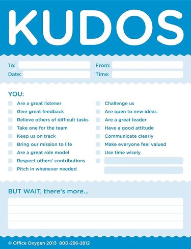 Trainers Warehouse Kudos for Values Set of 10 Note Pads, Recognize Large or Small Contributions and Inspire Continued Efforts (RED) in Kuwait