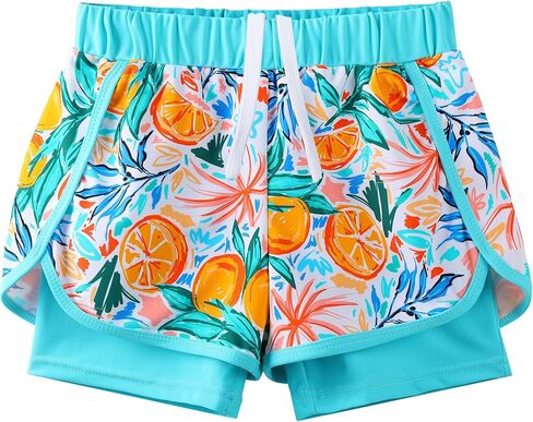 TFJH E 2PCS Girls Long Sleeve Swimsuit UV 50+ Rashguard Tankini Set Kids Swimwear Zipper 3-12Y in Kuwait