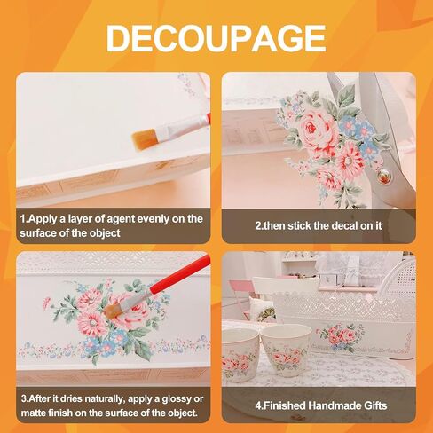 Sealer, Decoupage Glue & Gloss Finish, All-in-One Clear Craft Glue, Perfect for Indoor and Outdoor DIY Crafts and Art Projects, with Quick Dry & Cure Time (Gloss) in Kuwait