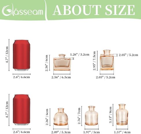 مزهرية برعم زجاجي أخضر من Glasseam: مزهريات صغيرة صغيرة للقطع المركزية مزهرية زهرة لطيفة مجموعة من 5 مزهريات صغيرة للزهور المزهريات المركزية المزخرفة لديكور الطاولة وحفلات الزفاف وتزيين غرفة الطعام in Kuwait