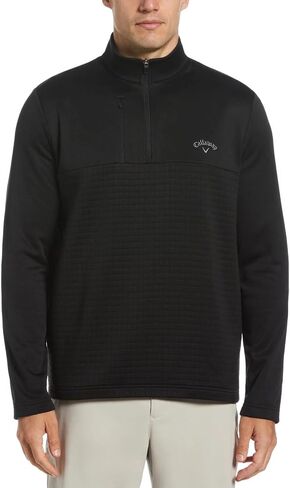 Callaway Men’s Pullover Sweater – Classic 1/4 Zip Pullover Men’s Fashion - Chinchilla X-Large in Saudi Arabia