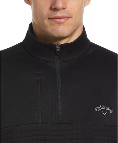 Callaway Men’s Pullover Sweater – Classic 1/4 Zip Pullover Men’s Fashion - Chinchilla X-Large in Saudi Arabia