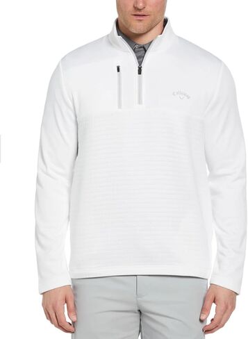 Callaway Men’s Pullover Sweater – Classic 1/4 Zip Pullover Men’s Fashion - Chinchilla X-Large in Saudi Arabia