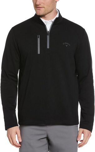 Callaway Men’s Pullover Sweater – Classic 1/4 Zip Pullover Men’s Fashion - Chinchilla X-Large in Saudi Arabia