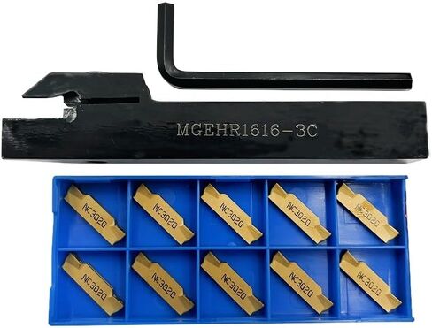 Lathe slotting tool holder slotting cutting tool holder MGEHR1212-1.5, with 10 MGMN150-G hard alloy slotting blades in Saudi Arabia