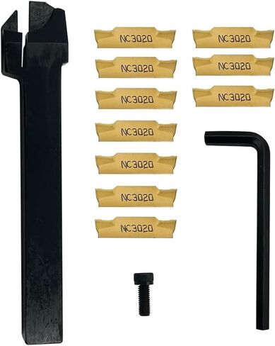 Lathe slotting tool holder slotting cutting tool holder MGEHR1212-1.5, with 10 MGMN150-G hard alloy slotting blades in Saudi Arabia