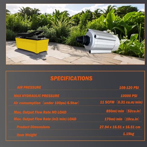 Autovo Compressed Air Motor for Hydraulic Pumps, Motorcycle Lifts and Shop Presses AP1005 in Saudi Arabia