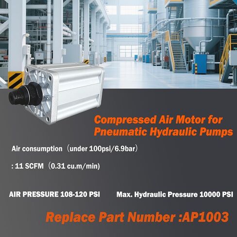 Autovo Compressed Air Motor for Hydraulic Pumps, Motorcycle Lifts and Shop Presses AP1005 in Saudi Arabia