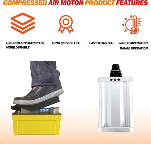 Autovo Compressed Air Motor for Hydraulic Pumps, Motorcycle Lifts and Shop Presses AP1005 in Saudi Arabia