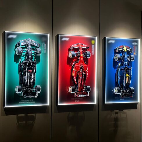شاشة Iluane Wallboard for Lego Technic McLaren Formula 1 Race Car 42141 مع مصابيح LED ، ومقتنيات البالغين Lego Car Wall Mount ، رائعة لمحبي Lego (فقط عرض الحائط) in Kuwait