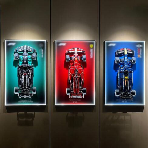 شاشة Iluane Wallboard for Lego Technic McLaren Formula 1 Race Car 42141 مع مصابيح LED ، ومقتنيات البالغين Lego Car Wall Mount ، رائعة لمحبي Lego (فقط عرض الحائط) in Kuwait