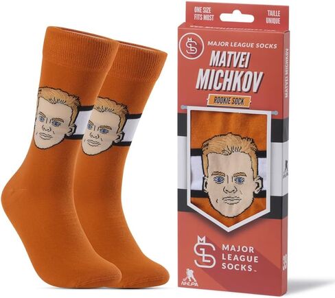 Major League Socks - Philadelphia Flyers - Various Players - Hockey Fan Gift, Unisex, One Size (7-13) Collectible Merchandise in Saudi Arabia