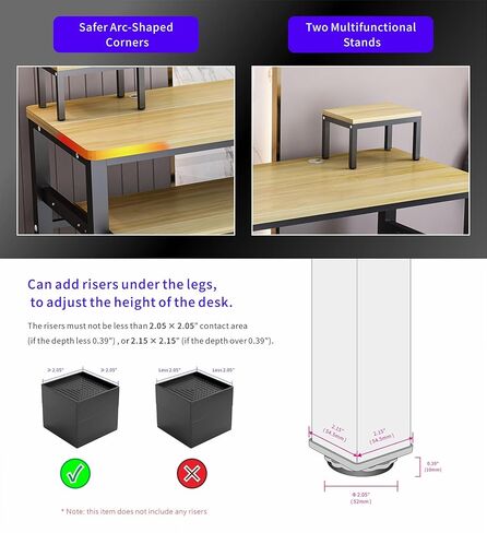 Music Studio Recording Desk with 1 Piano Keyboard Tray, Music Production Workstation, Home Office Furniture Wooden Table (Black Board + Black Frame, 63 inches) in Kuwait