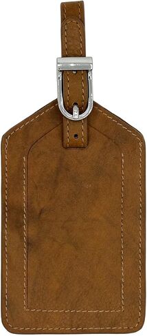 Emerald Green Genuine Top Grain Leather Luggage Tag in Kuwait