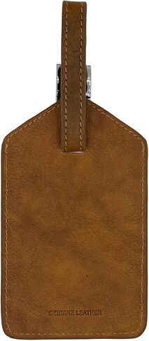 Emerald Green Genuine Top Grain Leather Luggage Tag in Kuwait