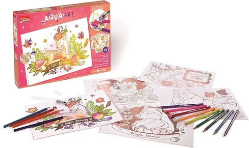Maped Helix USA Creativ Activity Kit - مجموعة واحدة - Multicolor 14 Pack - Ages 7+ - إبداع خالي من الفوضى - مزج بالألوان سهلة - لهجات رقائق معدنية - تصميم صديق للطفل in Kuwait