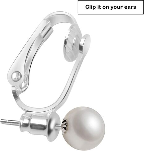 20 Pieces (10 Pairs) Stainless Steel Clip-on Earrings Converter Components with Post for Non-Pierced Ears DIY Earring - Turn Posts Into Clip-Ons in Kuwait