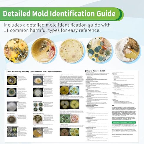 Mold Test Kit for Home with Free Lab Analysis - 10 Simple Detection Tests DIY at Home Mold Air Tester - Test HVAC System,Surface Mold for Home Indoor & Outdoor Air Quality Mold Testing Kits Detector in Saudi Arabia
