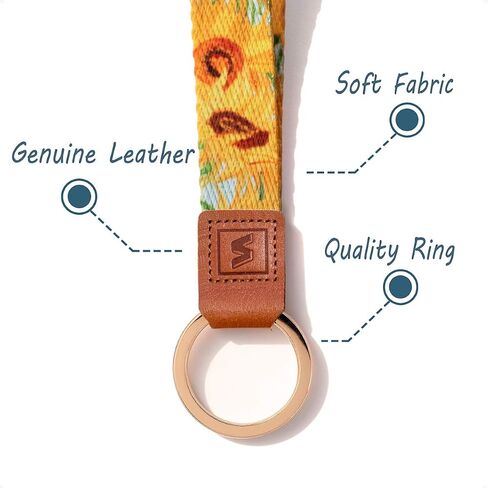 Senlly Neck Lanyard حزام للمفاتيح ، شارة معرف تصميم النمط الأصلي وحامل سلسلة المفاتيح in Kuwait