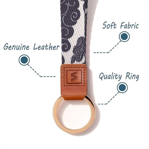 Senlly Neck Lanyard حزام للمفاتيح ، شارة معرف تصميم النمط الأصلي وحامل سلسلة المفاتيح in Kuwait