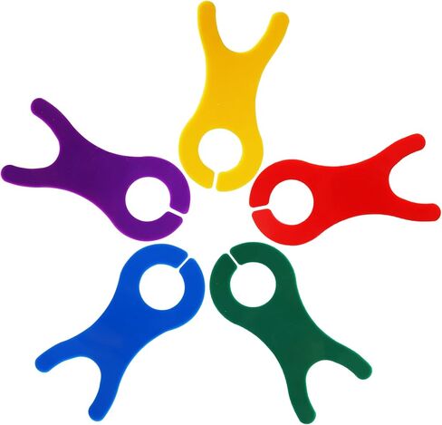 PSON 5pcs لوحة متعرج الخيط ، بكرة خيط بلاستيكية للحرف الخيط ، الخياطة DIY ، غرزة متقاطعة ، حامل منظم الخيط (5 ألوان) in Kuwait
