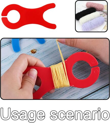 PSON 5pcs لوحة متعرج الخيط ، بكرة خيط بلاستيكية للحرف الخيط ، الخياطة DIY ، غرزة متقاطعة ، حامل منظم الخيط (5 ألوان) in Kuwait