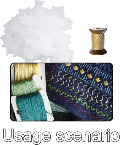 PSON 5pcs لوحة متعرج الخيط ، بكرة خيط بلاستيكية للحرف الخيط ، الخياطة DIY ، غرزة متقاطعة ، حامل منظم الخيط (5 ألوان) in Kuwait