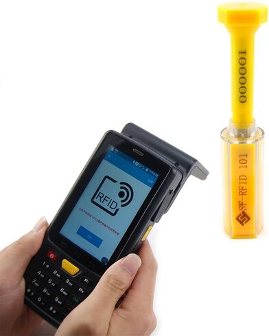 10 قطع عالية الأمان UHF RFID بولت أختام حاوية ختم RFID الإلكترونية العبث ختم الشحن مع طباعة ترقيم تدريجي للبضائع والشاحنات والسكك الحديدية والعربات والمقطورات in Kuwait