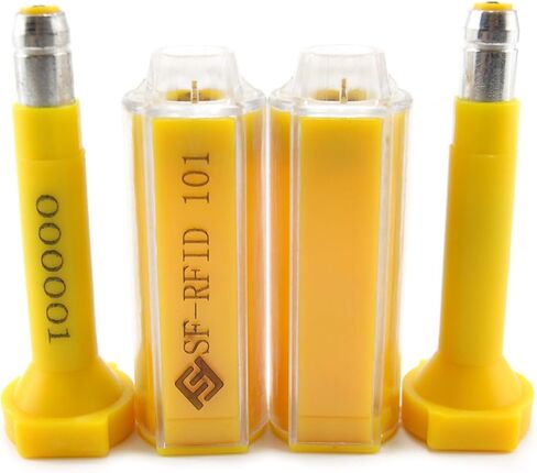 10 قطع عالية الأمان UHF RFID بولت أختام حاوية ختم RFID الإلكترونية العبث ختم الشحن مع طباعة ترقيم تدريجي للبضائع والشاحنات والسكك الحديدية والعربات والمقطورات in Kuwait