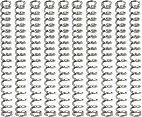 10Pcs Compression Spring,304 Stainless Steel Small Springs,High Elasticity and Stability,Suitable for Crafts, Home Appliances and Mechanical Applications(10x1x25mm) in Kuwait