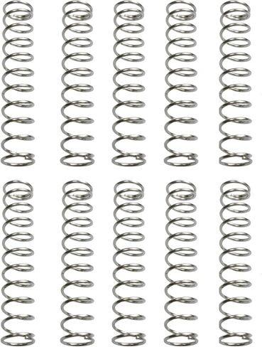 10Pcs Compression Spring,304 Stainless Steel Small Springs,High Elasticity and Stability,Suitable for Crafts, Home Appliances and Mechanical Applications(10x1x25mm) in Saudi Arabia